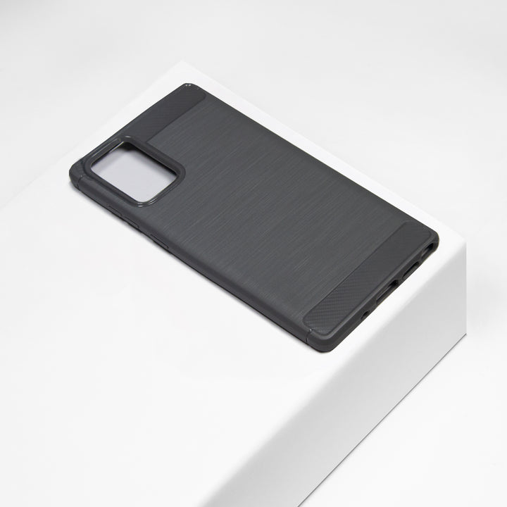 BMAX Carbon soft case hoesje voor Samsung note 20 - Grey/Grijs (1)