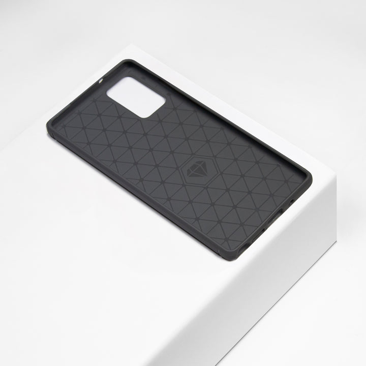 BMAX Carbon soft case hoesje voor Samsung note 20 - Grey/Grijs (2)