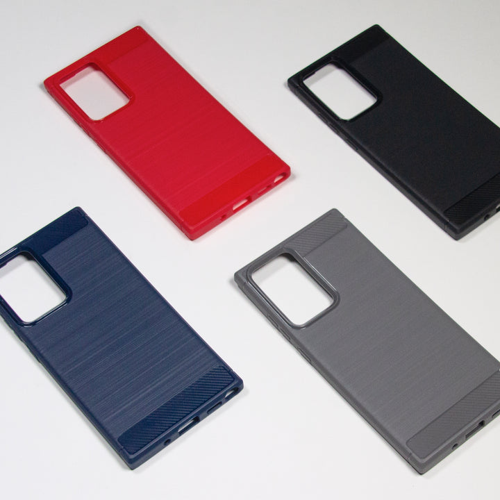 BMAX Carbon soft case hoesje voor Samsung note 20 ultra - Black/Zwart (3)