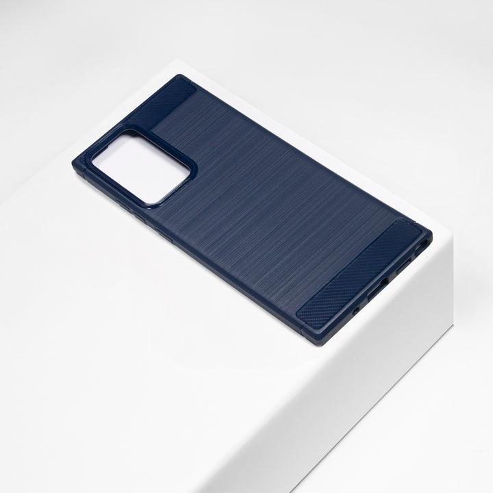 BMAX Carbon soft case hoesje voor Samsung note 20 ultra - Blue/Blauw (1)