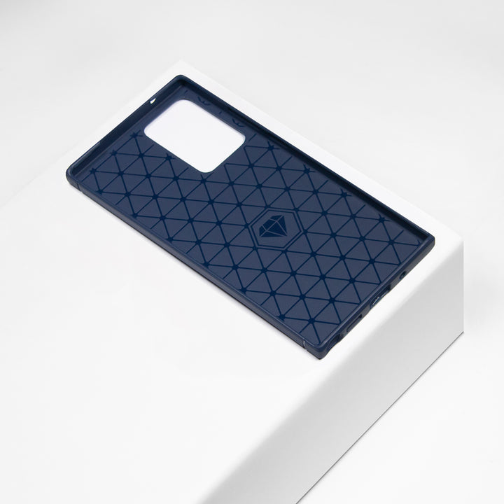 BMAX Carbon soft case hoesje voor Samsung note 20 ultra - Blue/Blauw (2)