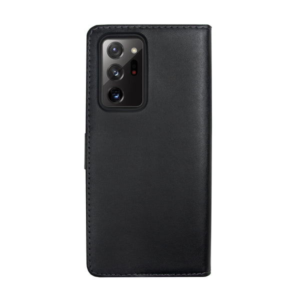 BMAX Leren flip case hoesje voor Samsung Note 20 Ultra - Zwart / Black