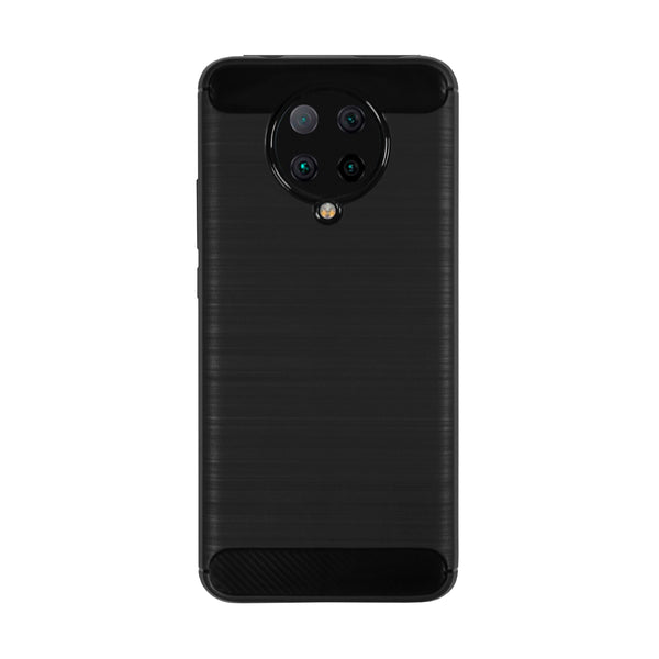 BMAX Carbon soft case hoesje voor Xiaomi Poco F2 Pro - Black/Zwart