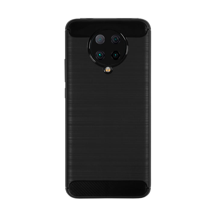 BMAX Carbon soft case hoesje voor Xiaomi Poco F2 Pro - Black/Zwart