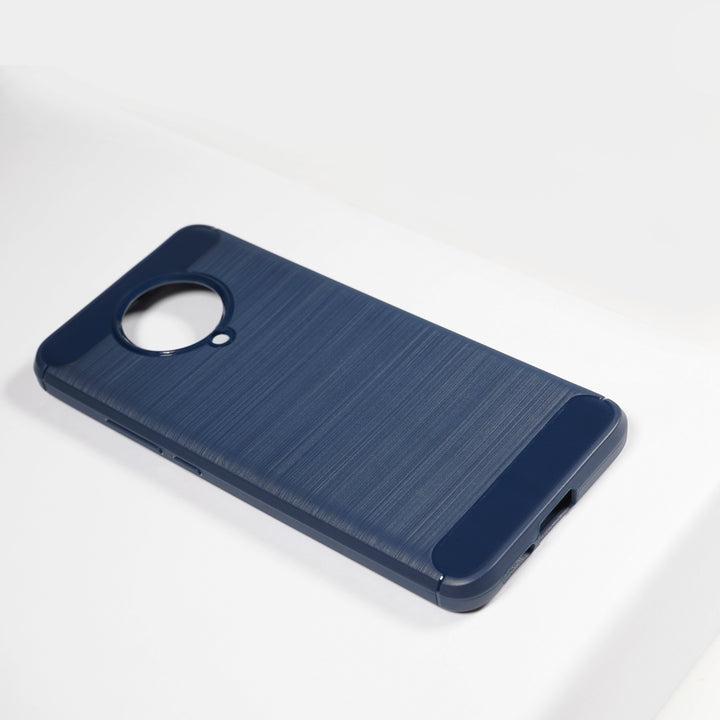 BMAX Carbon soft case hoesje voor Xiaomi Poco F2 Pro - Blue/Blauw (1)