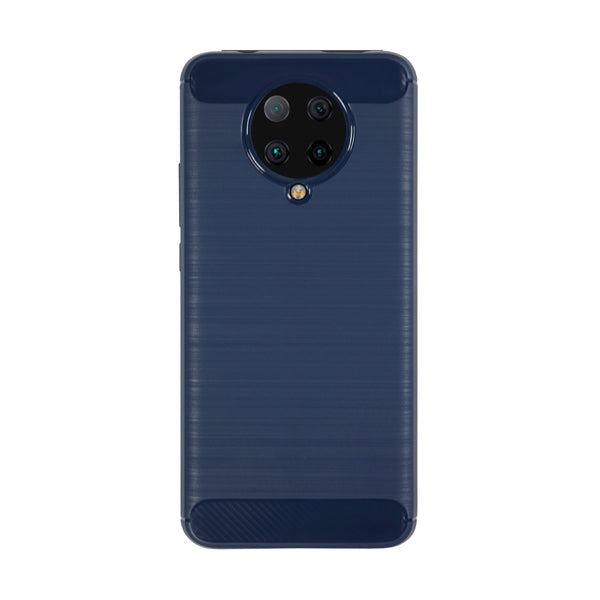 BMAX Carbon soft case hoesje voor Xiaomi Poco F2 Pro - Blue/Blauw