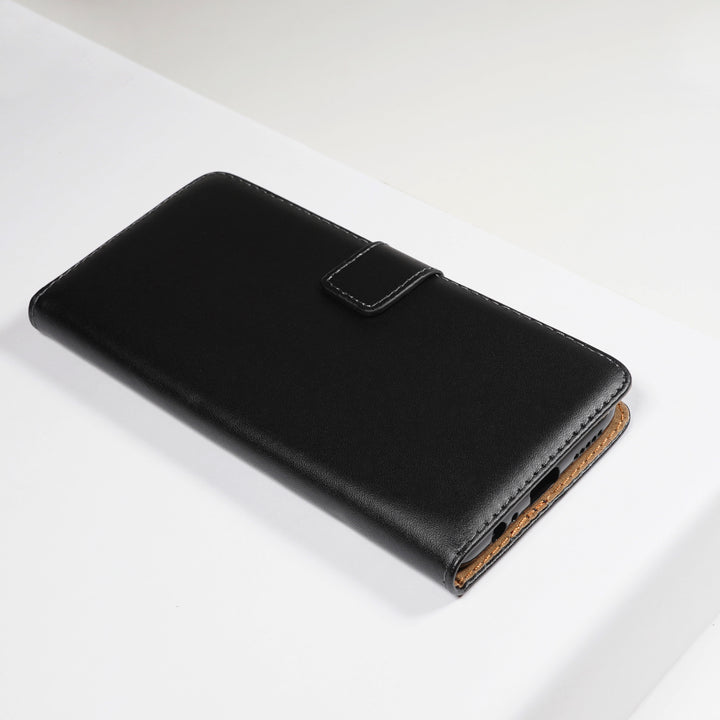 BMAX Leren flip case hoesje voor Xiaomi Redmi Note 9 Pro - Black/Zwart (3)