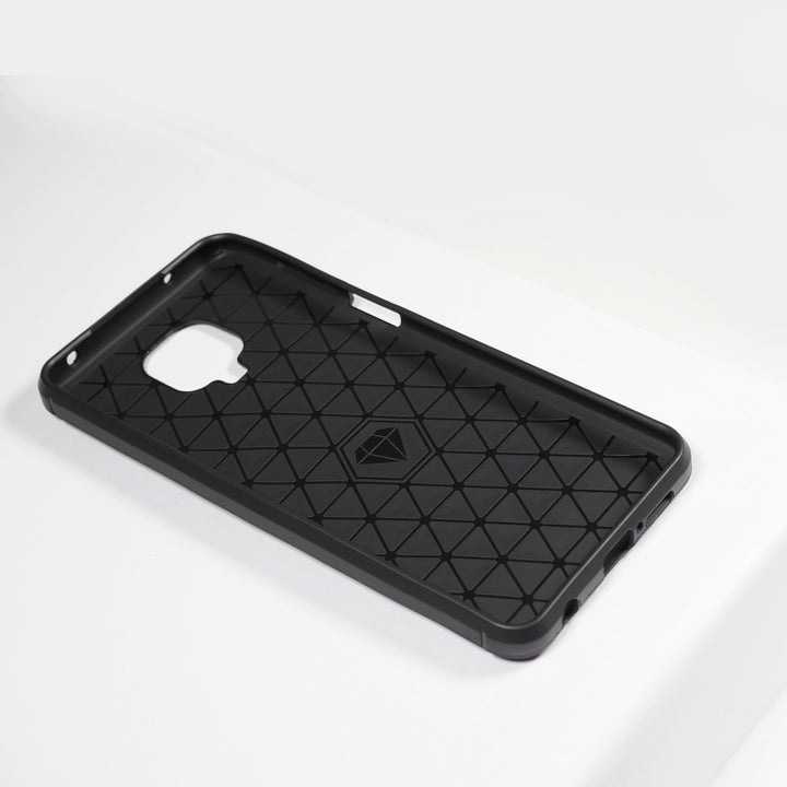 BMAX Carbon soft case hoesje voor Xiaomi Redmi Note 9 Pro- Black/Zwart (2)