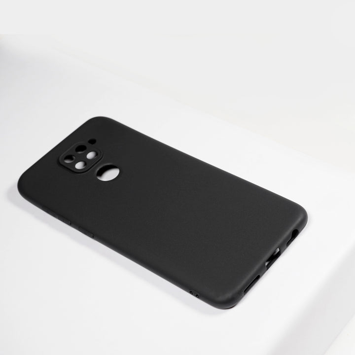 BMAX Essential matte case Xiaomi Redmi Note 9 Hoesje - Black/Zwart (1)