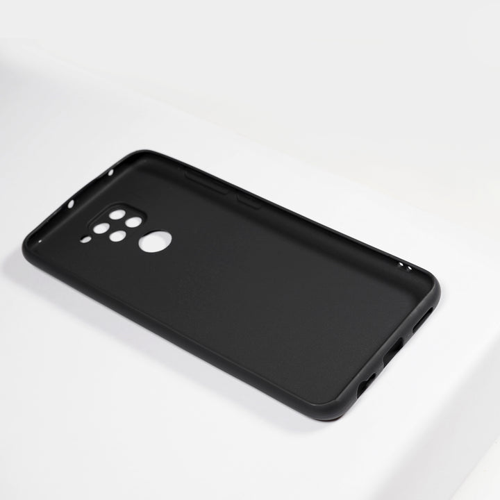 BMAX Essential matte case Xiaomi Redmi Note 9 Hoesje - Black/Zwart (2)