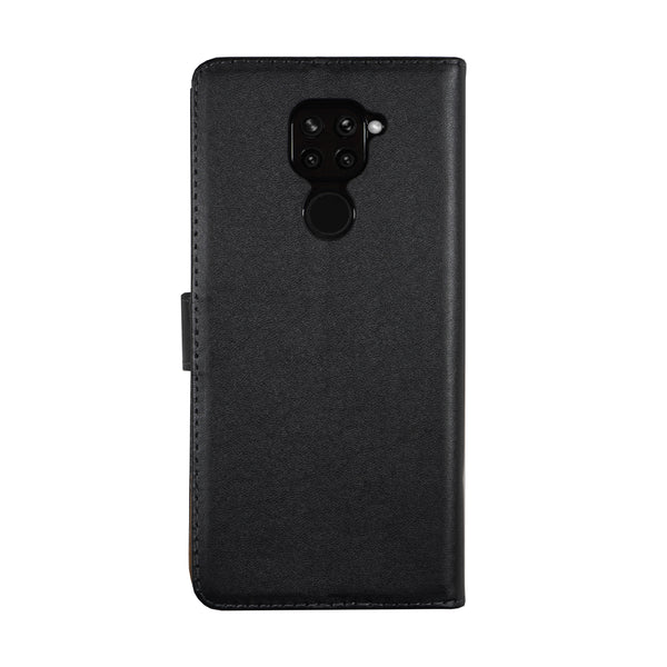 BMAX Leren flip case hoesje voor Xiaomi Redmi Note 9S - Black/Zwart