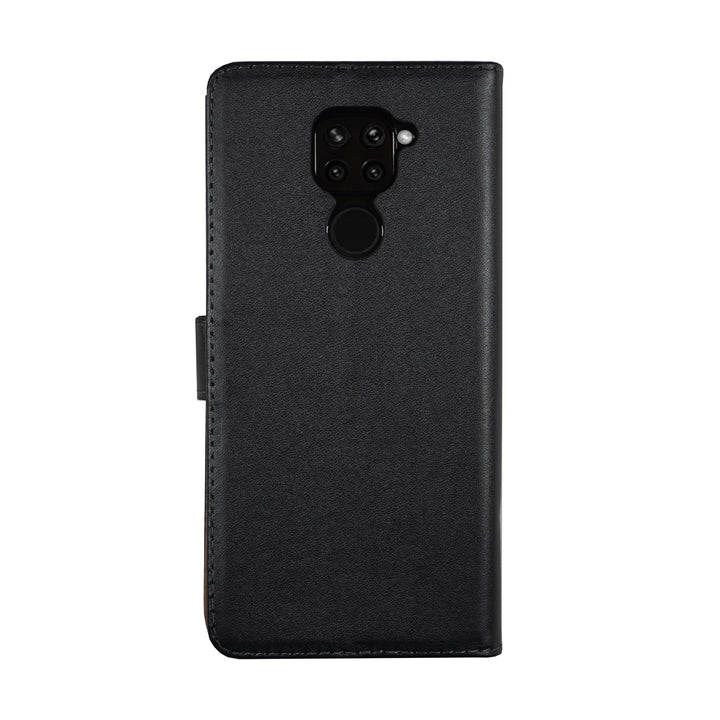 BMAX Leren flip case hoesje voor Xiaomi Redmi Note 9S - Black/Zwart
