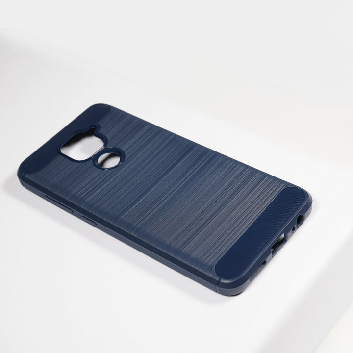 BMAX Carbon soft case hoesje voor Xiaomi Redmi Note 9 Pro- Blue/Blauw (1)