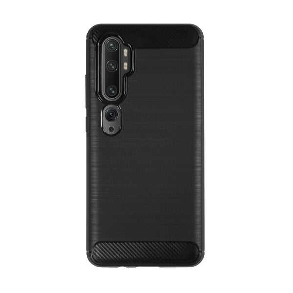 BMAX Carbon soft case hoesje voor Xiaomi Mi Note 10 - Black/Zwart