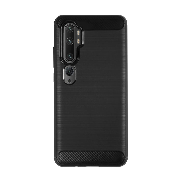BMAX Carbon soft case hoesje voor Xiaomi Mi Note 10 - Black/Zwart
