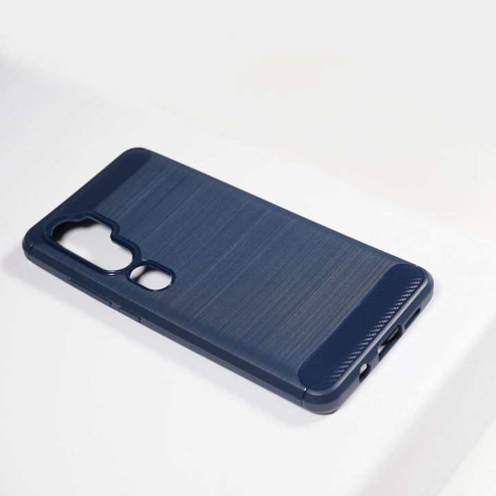 BMAX Carbon soft case hoesje voor Xiaomi Mi Note 10 Pro - Blue/Blauw (1)