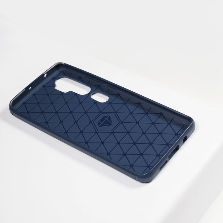 BMAX Carbon soft case hoesje voor Xiaomi Mi Note 10 Pro - Blue/Blauw (2)