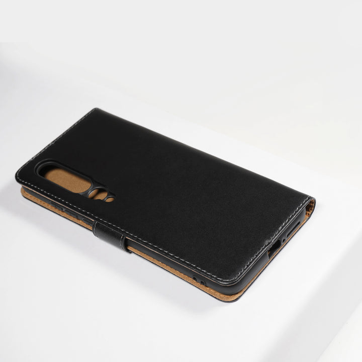 BMAX Leren flip case hoesje voor Xiaomi Mi 10 - Black/Zwart (2)