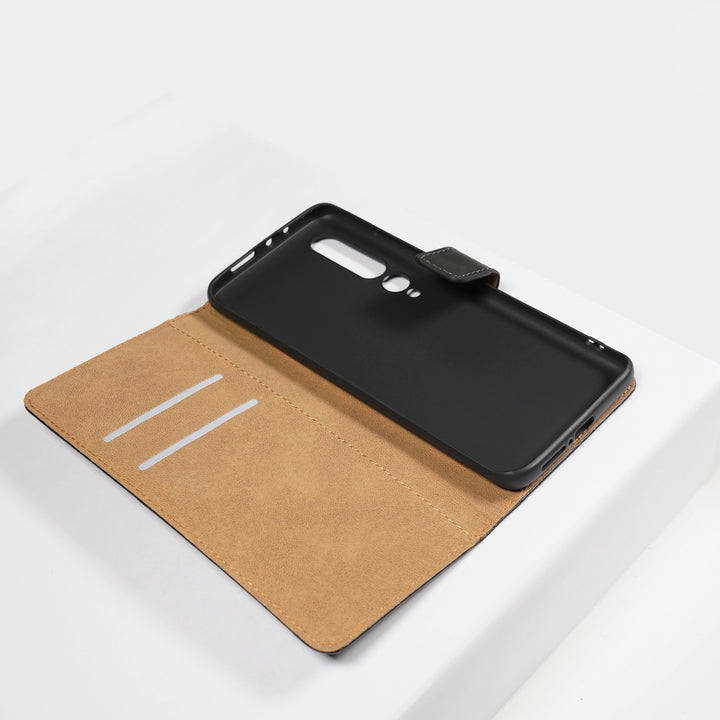 BMAX Leren flip case hoesje voor Xiaomi Mi 10 - Black/Zwart (1)