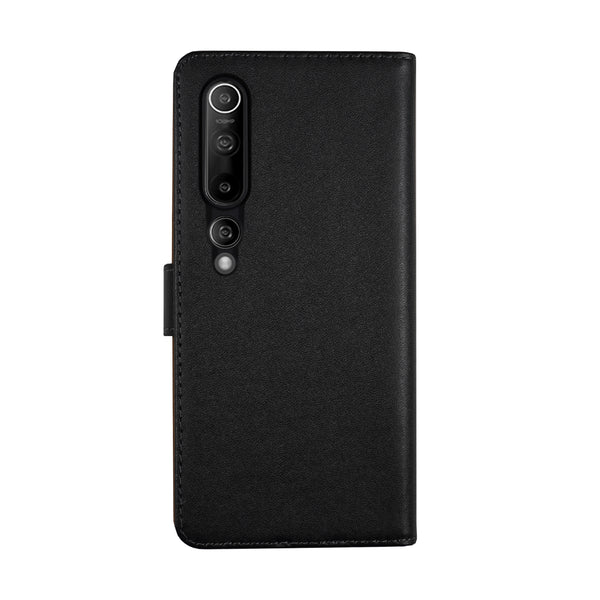 BMAX Leren flip case hoesje voor Xiaomi Mi 10 - Black/Zwart