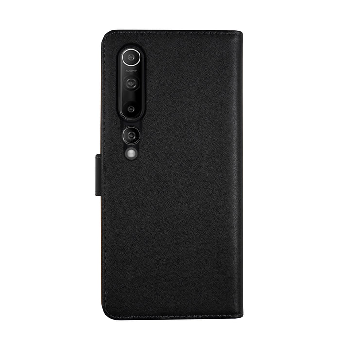BMAX Leren flip case hoesje voor Xiaomi Mi 10 - Black/Zwart