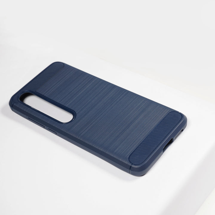 BMAX Carbon soft case hoesje voor Xiaomi Mi 10 Pro - Blue/Blauw (1)
