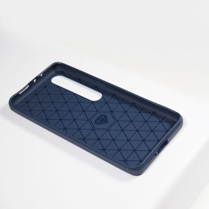 BMAX Carbon soft case hoesje voor Xiaomi Mi 10 Pro - Blue/Blauw (2)