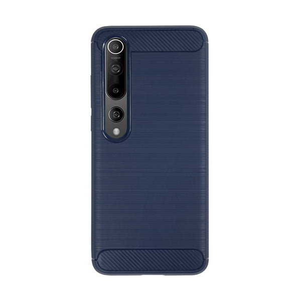 BMAX Carbon soft case hoesje voor Xiaomi Mi 10 Pro - Blue/Blauw