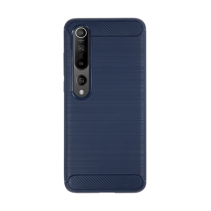 BMAX Carbon soft case hoesje voor Xiaomi Mi 10 Pro - Blue/Blauw