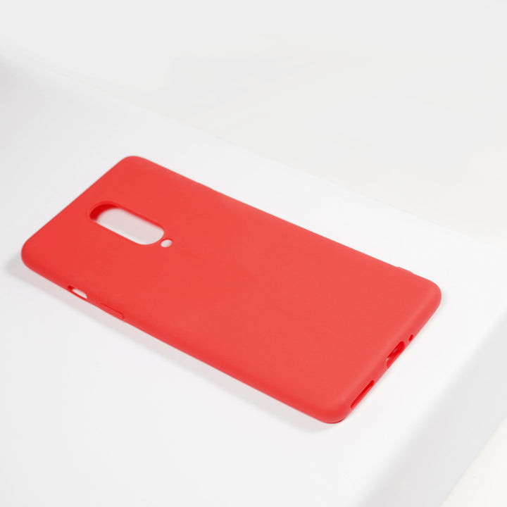 BMAX Essential matte case OnePlus 8 Hoesje - Red/Rood (2)