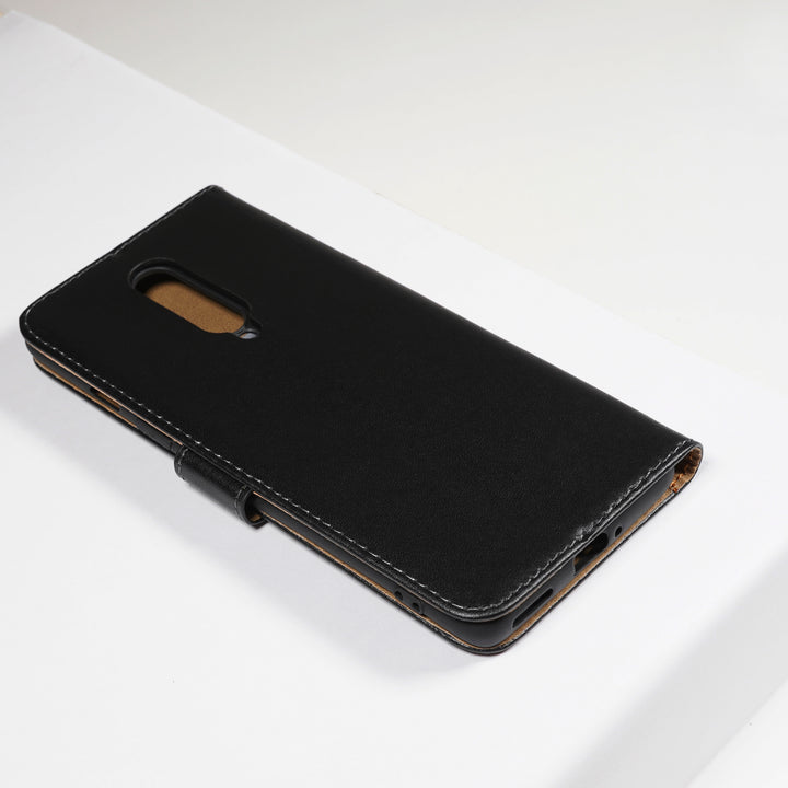 BMAX Leren flip case hoesje voor OnePlus 8 - Black/Zwart (2)