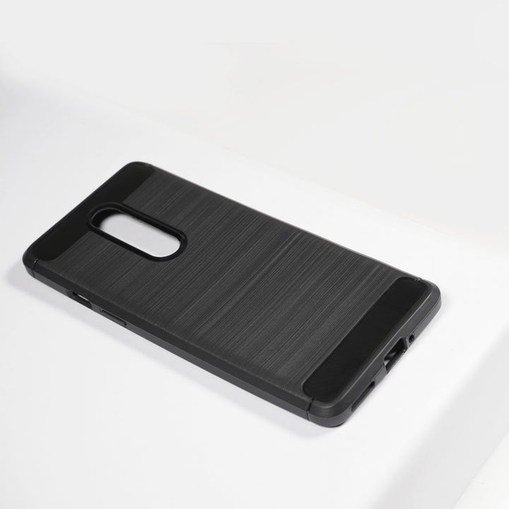 BMAX Carbon soft case hoesje voor OnePlus 8 - Black/Zwart (1)