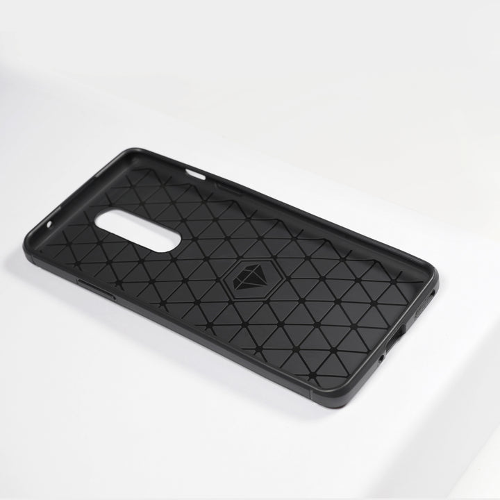 BMAX Carbon soft case hoesje voor OnePlus 8 - Black/Zwart (2)