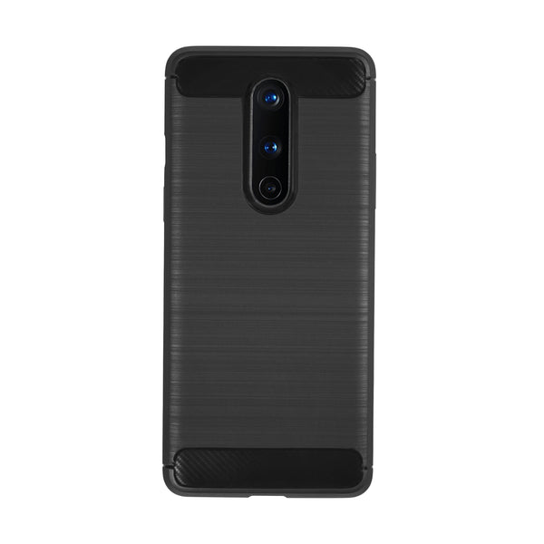 BMAX Carbon soft case hoesje voor OnePlus 8 - Black/Zwart