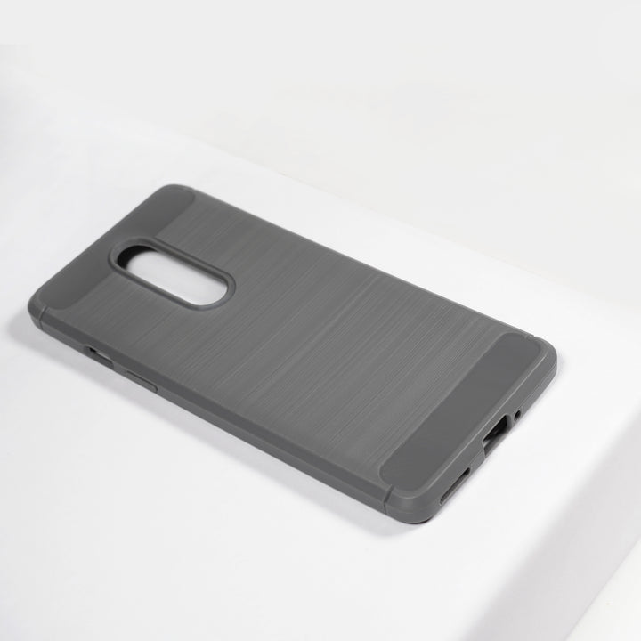 BMAX Carbon soft case hoesje voor OnePlus 8 - Grey/Grijs (1)