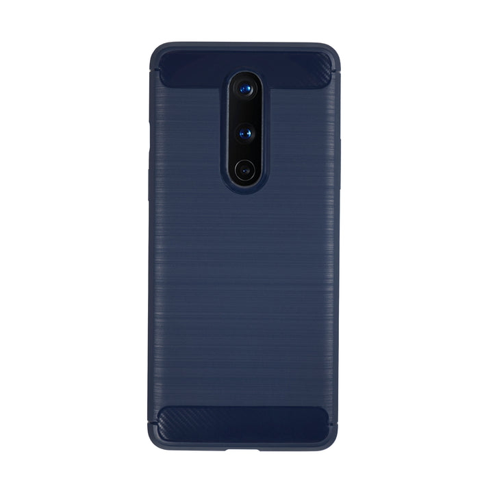 BMAX Carbon soft case hoesje voor OnePlus 8 - Blue/Blauw