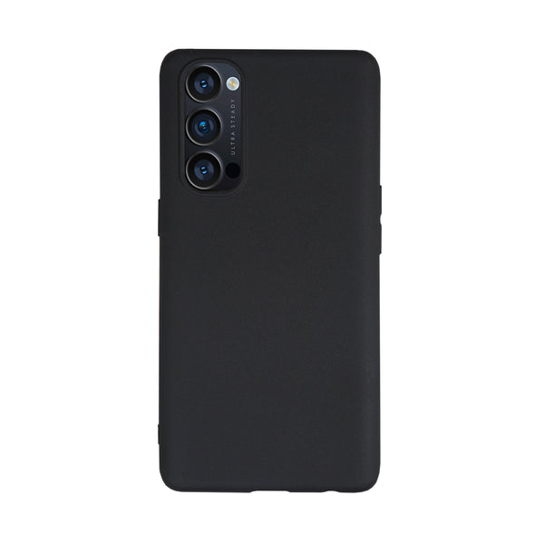 BMAX Essential matte case OPPO Reno 4 Pro Hoesje - Black/Zwart