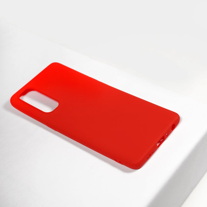 BMAX Essential matte case OPPO Reno 4 Pro Hoesje - Red/Rood (1)