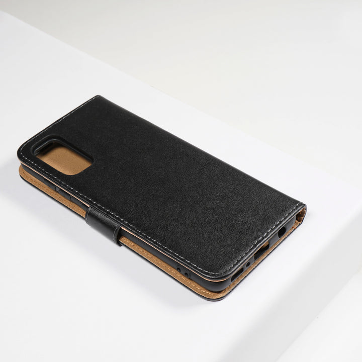 BMAX Leren flip case hoesje voor OPPO Reno 4 Pro - Black/Zwart (2)