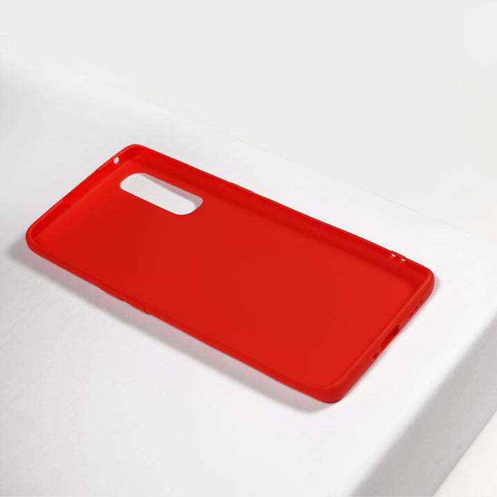 BMAX Essential matte case OPPO Find X2 Neo Hoesje - Red/Rood (1)