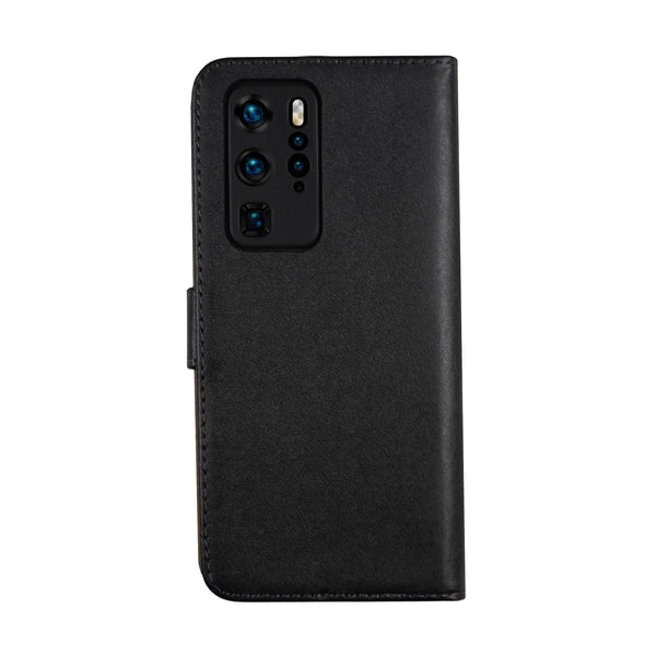 BMAX Leren flip case hoesje voor Huawei P40 Pro - Black/Zwart