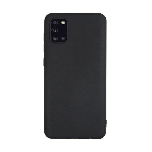 BMAX Essential matte case Samsung Galaxy A31 Hoesje - Black/Zwart