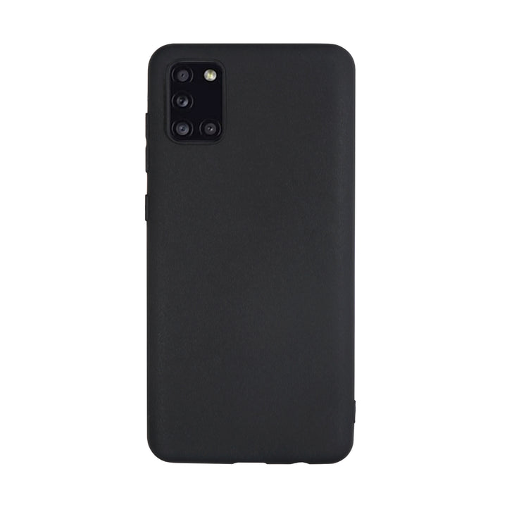 BMAX Essential matte case Samsung Galaxy A31 Hoesje - Black/Zwart