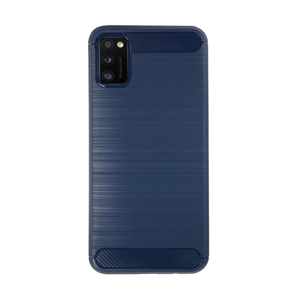 BMAX Carbon soft case hoesje voor Samsung Galaxy A41 - Blue/Blauw