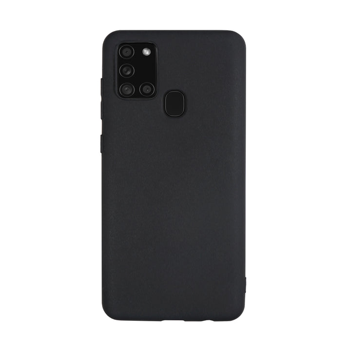 BMAX Essential matte case Samsung Galaxy A21s Hoesje - Black/Zwart