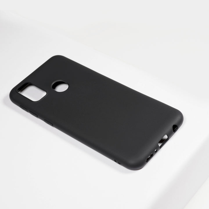 BMAX Essential matte case Samsung Galaxy M21 Hoesje - Black/Zwart (1)