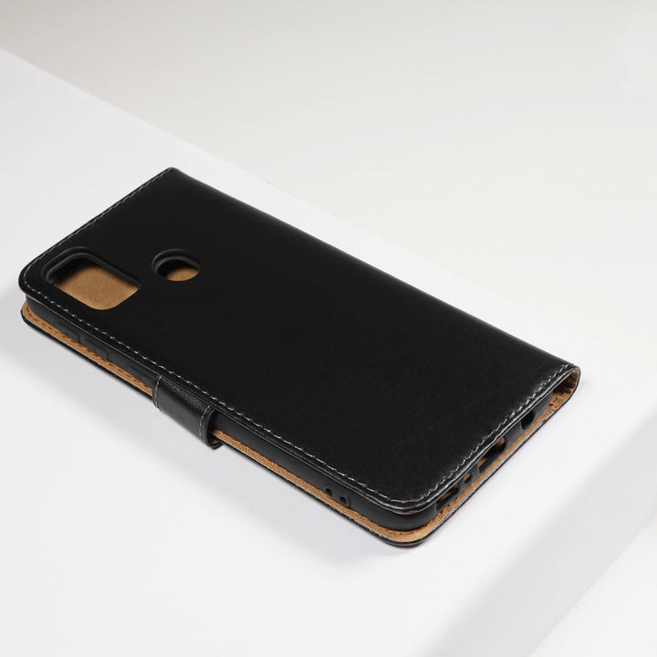 BMAX Leren flip case hoesje voor Samsung Galaxy M21- Black/Zwart (3)