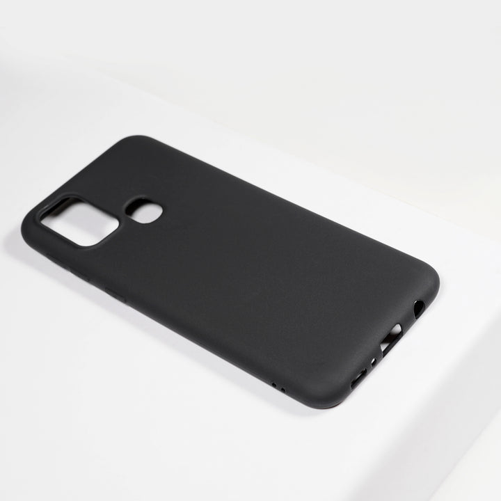 BMAX Essential matte case Samsung Galaxy M31 Hoesje - Black/Zwart (1)