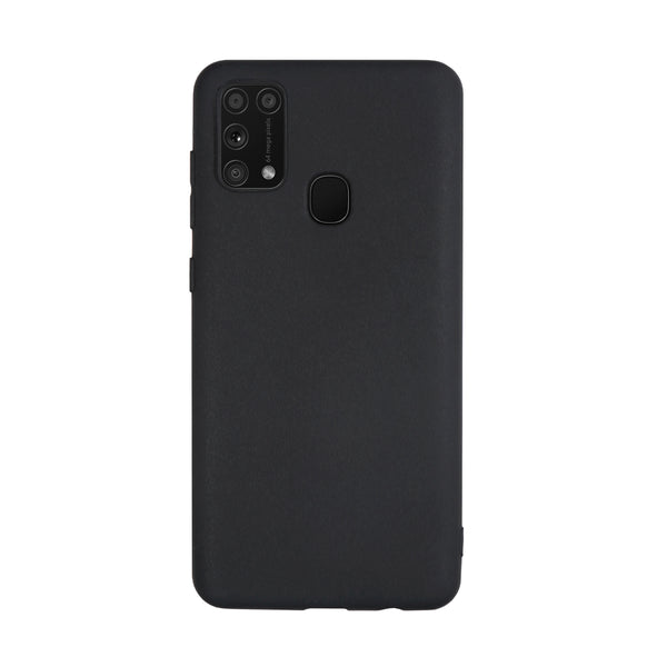 BMAX Essential matte case Samsung Galaxy M31 Hoesje - Black/Zwart