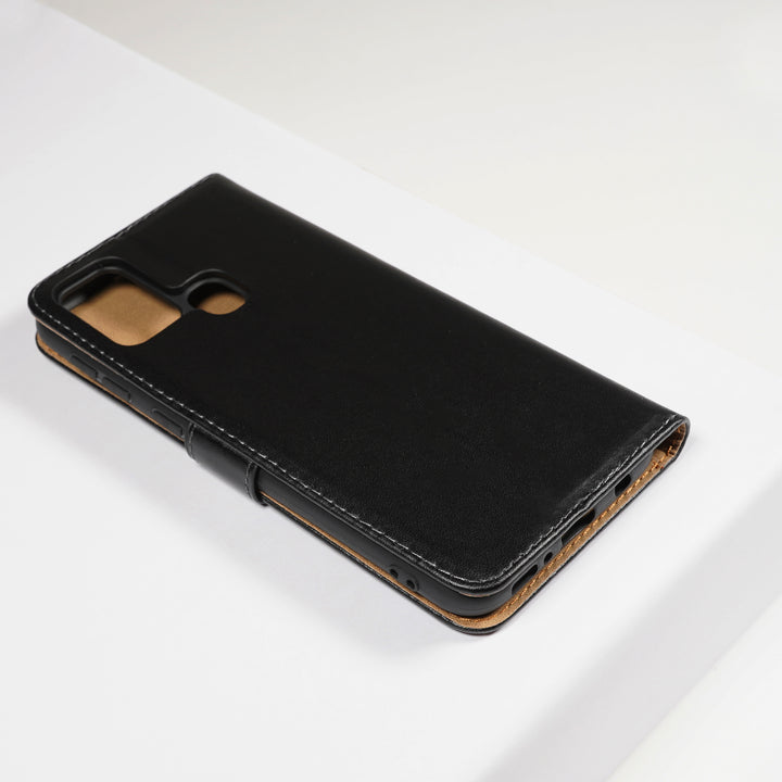 BMAX Leren flip case hoesje voor Samsung Galaxy M31- Black/Zwart (2)